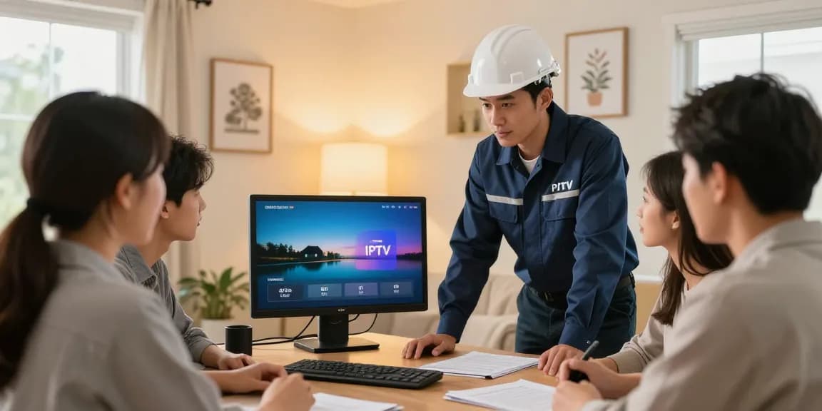 Trusted IPTV reseller providing local services in a professional setting.
