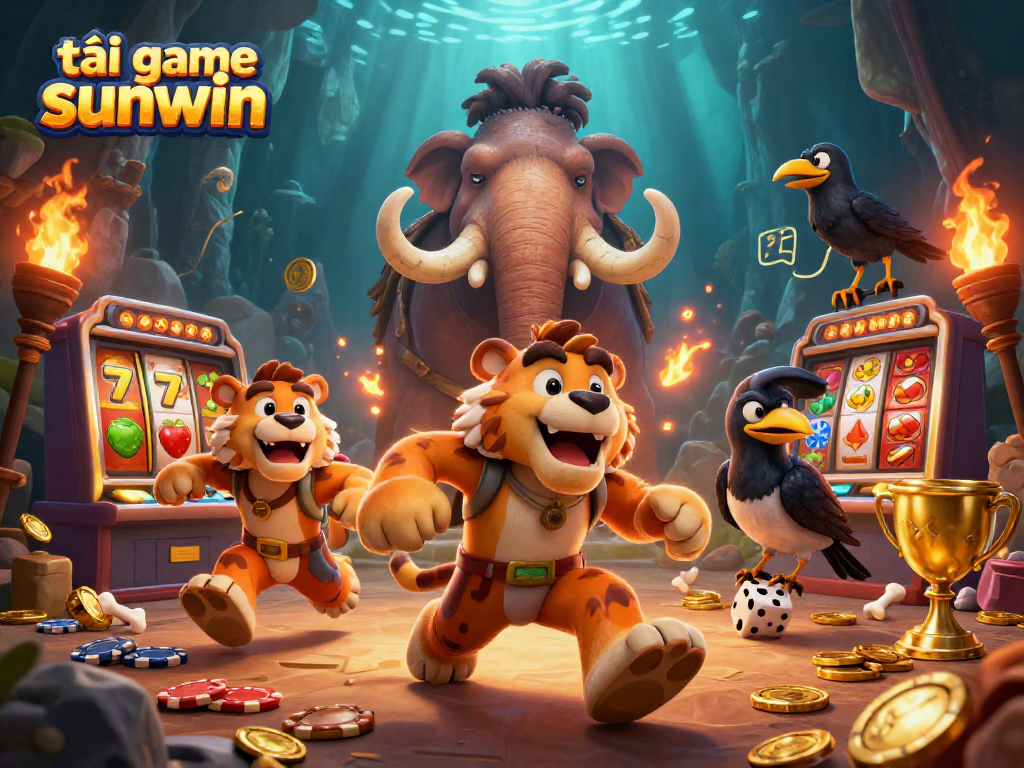 Play exciting slots at tải game sunwin featuring vibrant caveman-themed visuals and engaging gameplay.