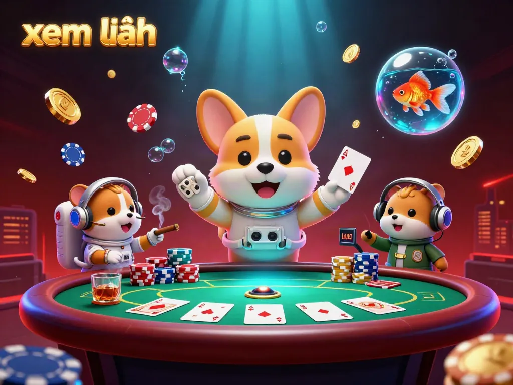 Experience exciting gameplay at the space casino where chips and coins drift, inviting players to xem thêm and join the fun!