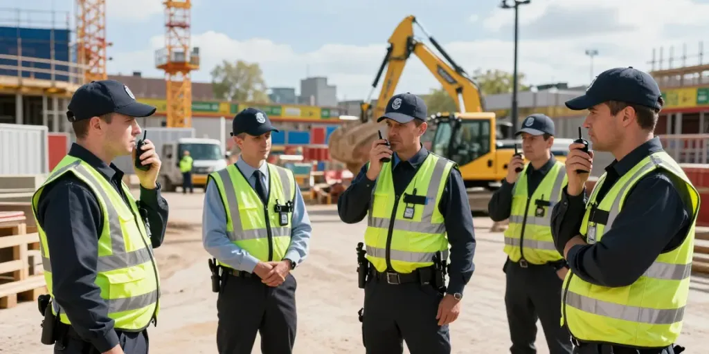 Construction Site Security by trusted local professionals safeguarding a London site.