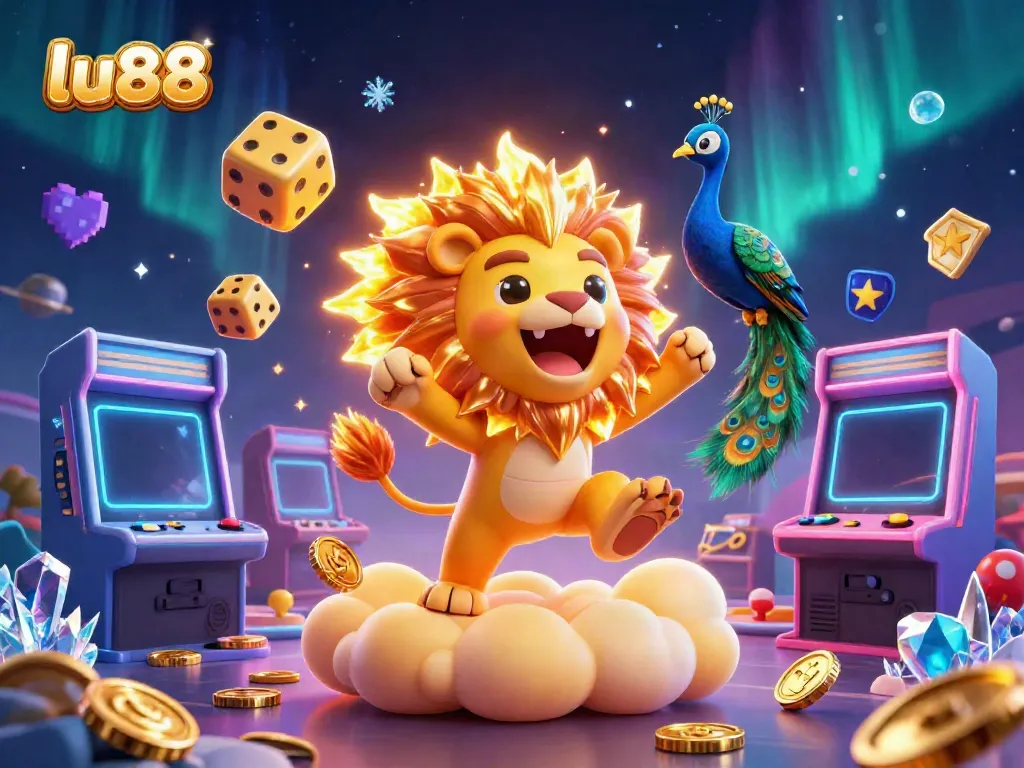 Play slots like never before with lu88's vibrant universe, featuring a majestic lion!