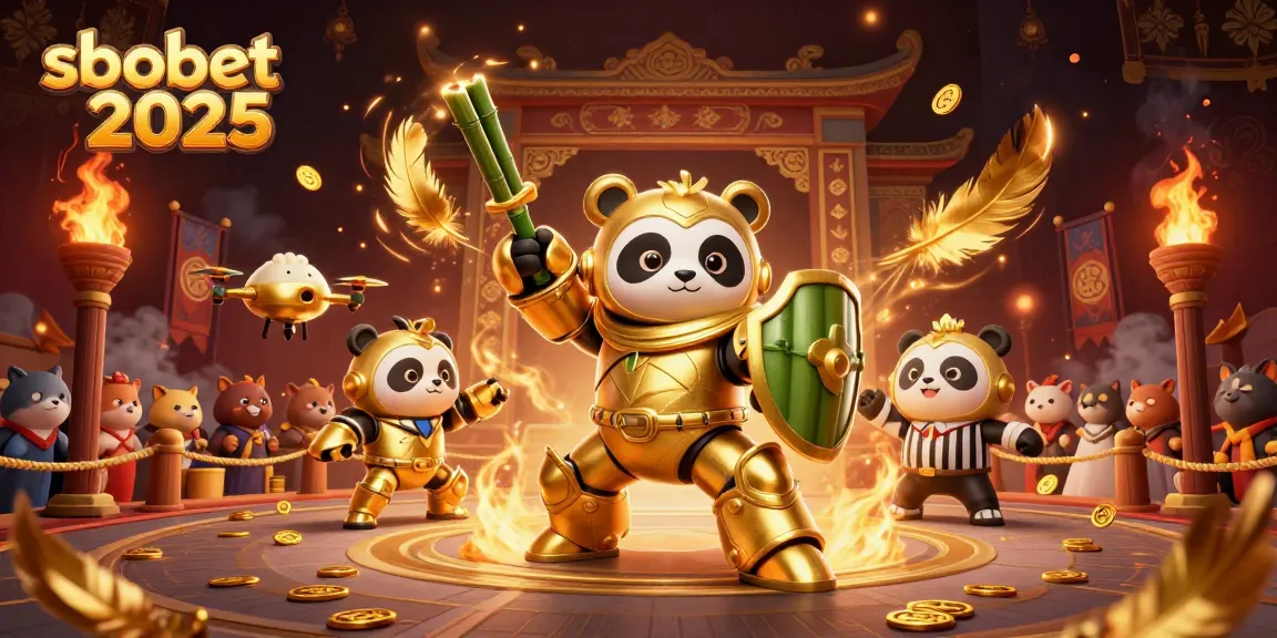Experience sbobet 2026 with dynamic arena battles in a vibrant, cartoon-style illustration featuring engaging characters.